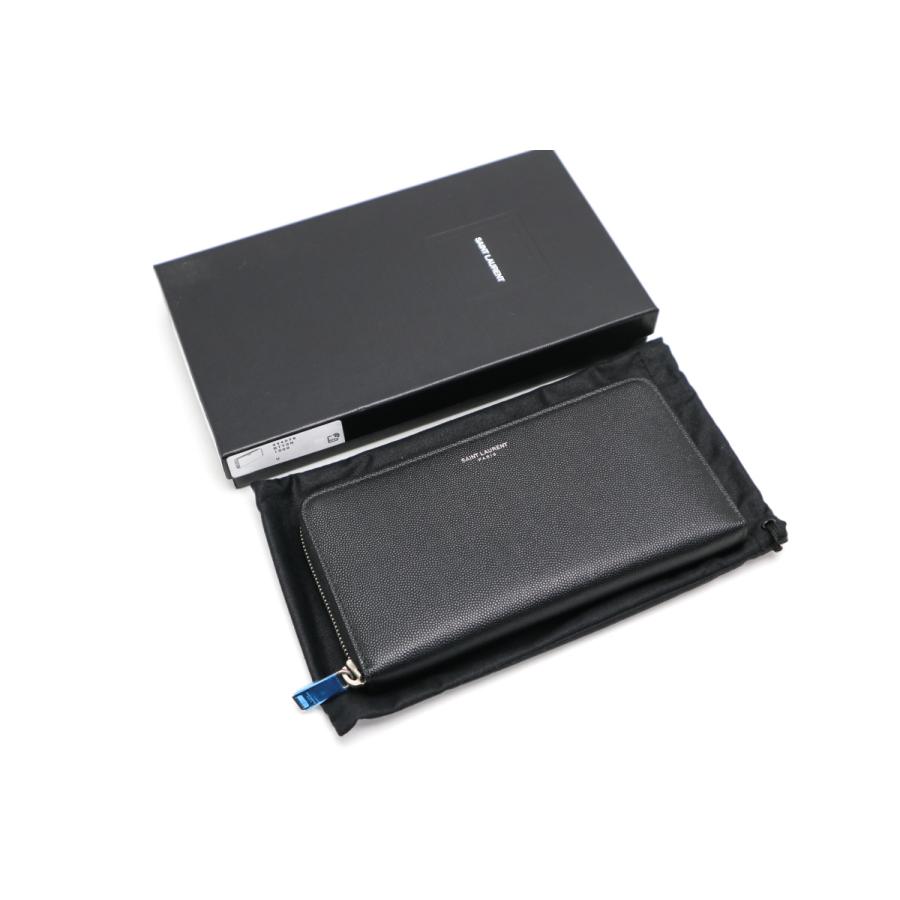 SAINT LAURENT サンローラン 黒 ジッピーウォレット 長財布 : 塚口丸十
