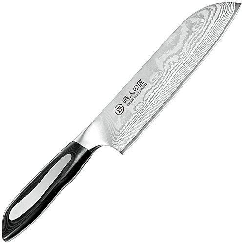 よこやま 燕人の匠 ダマスカス包丁 三徳包丁 180mm ETY-3000