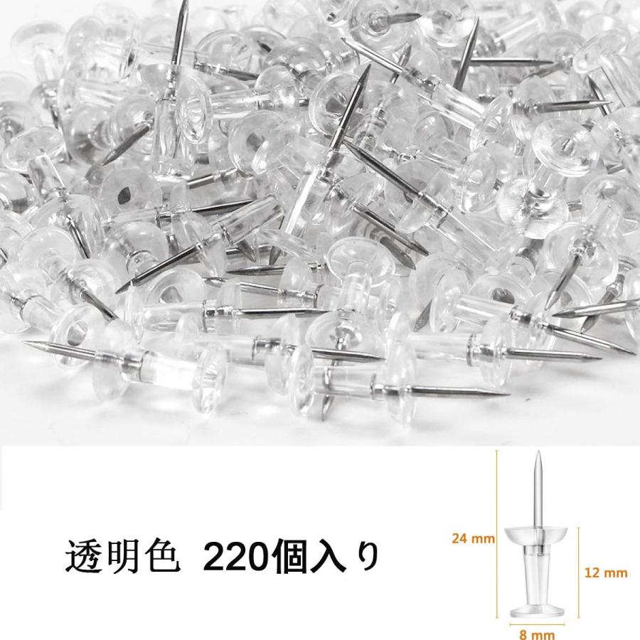 画鋲 画びょう 押しピン 最大72 Offクーポン プラスチック画鋲 プッシュピン コクヨ おしゃれ イプ ダルマタイプ 透明色