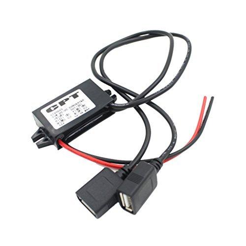 ノーブランド 品デュアル ダブル 2 Usb Dc Dc カー コンバータ モジュール 12v To 5v 3a 15w 電源アダプタ 車 バイク 自転車