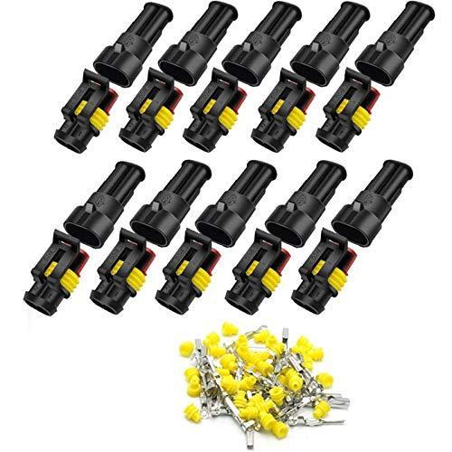 2ピン 防水 コネクター 配線用 オス メス防水コネクタ対応 カプラー 防水のコネクタセット 2極車用防水電気配線コネク 009 マルクストア 通販 Yahoo ショッピング