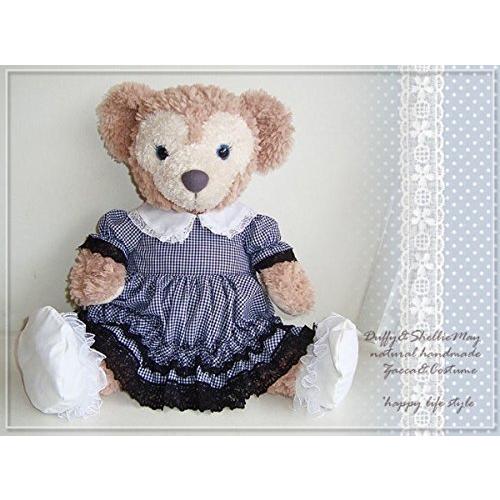 販売割引商品 ダッフィーシェリーメイコスチュームダッフィーハンドメイドsサイズ43cm紺ギンガムチェックワンピースwp35 販売再開 Www Superavila Com