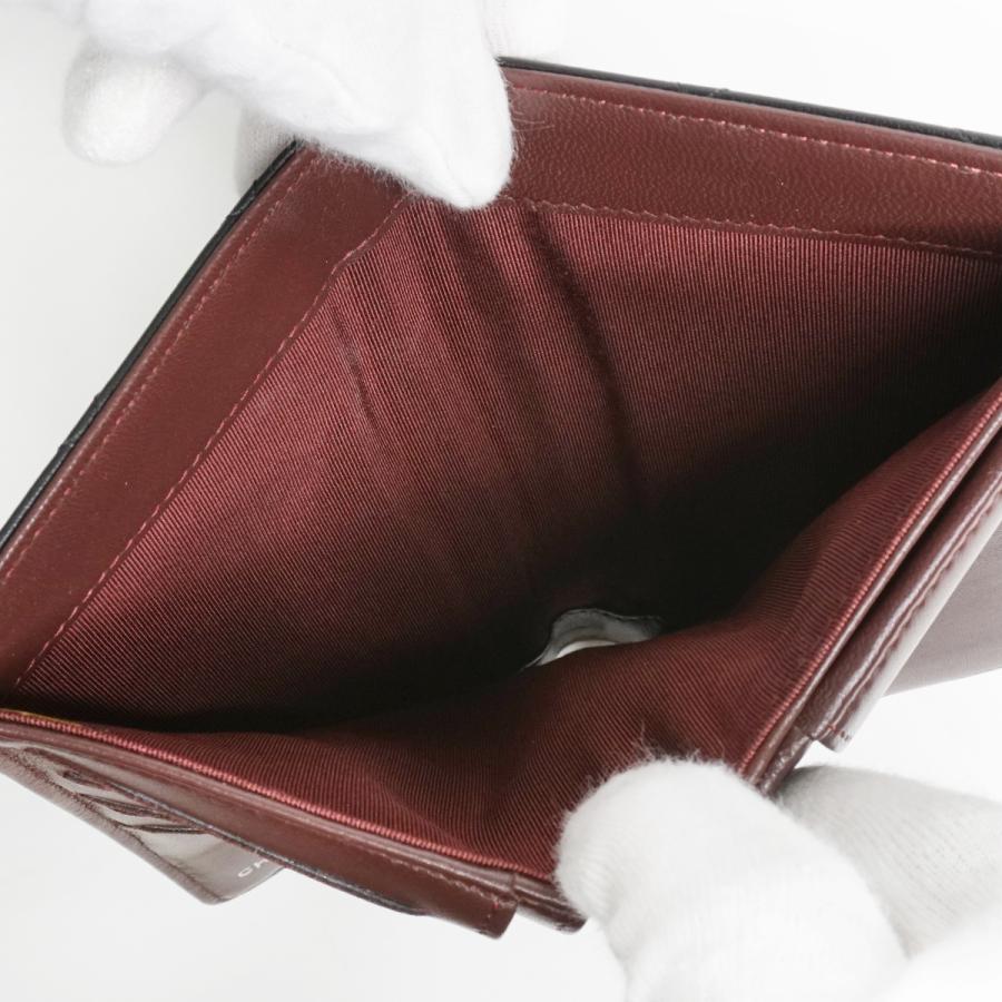 CHANEL（シャネル） マトラッセ 二つ折り長財布 ココマーク ブラック