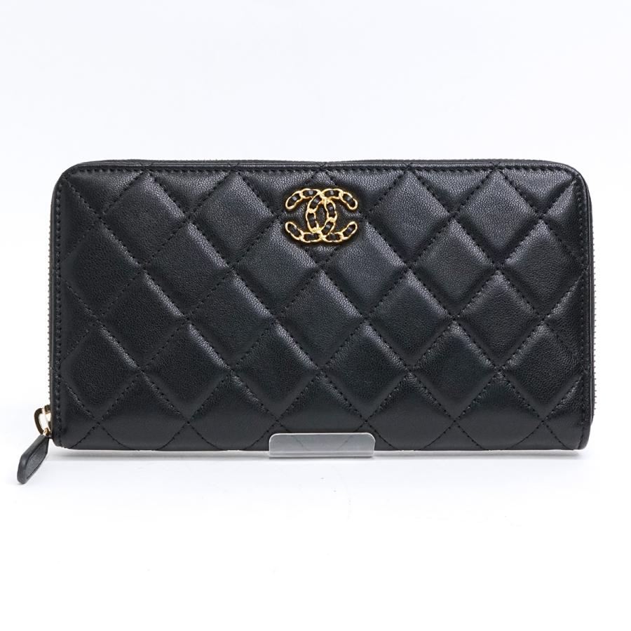CHANEL シャネル マトラッセ19 ラムスキン ジッピーウォレット CHANEL シャネル マトラッセ19 ラムスキン ジッピーウォレット