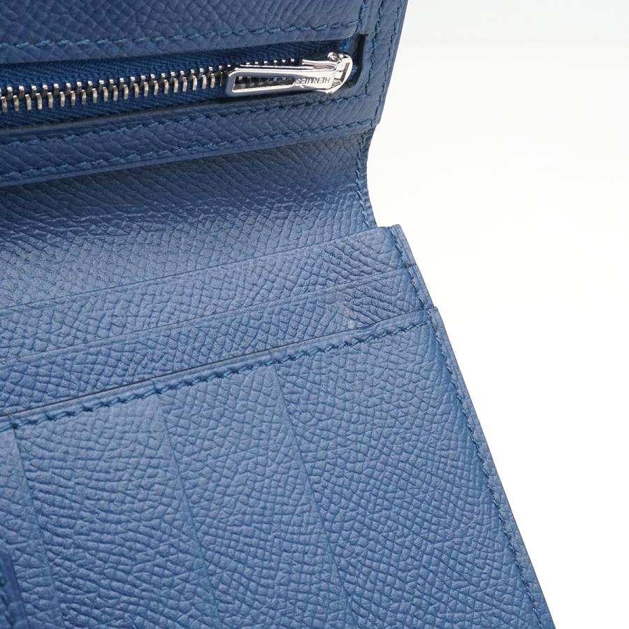 HERMES エルメス ベアン スフレ ネイビー系 シルバー金具 二 HERMES エルメス ベアン スフレ ネイビー系 シルバー金具 二
