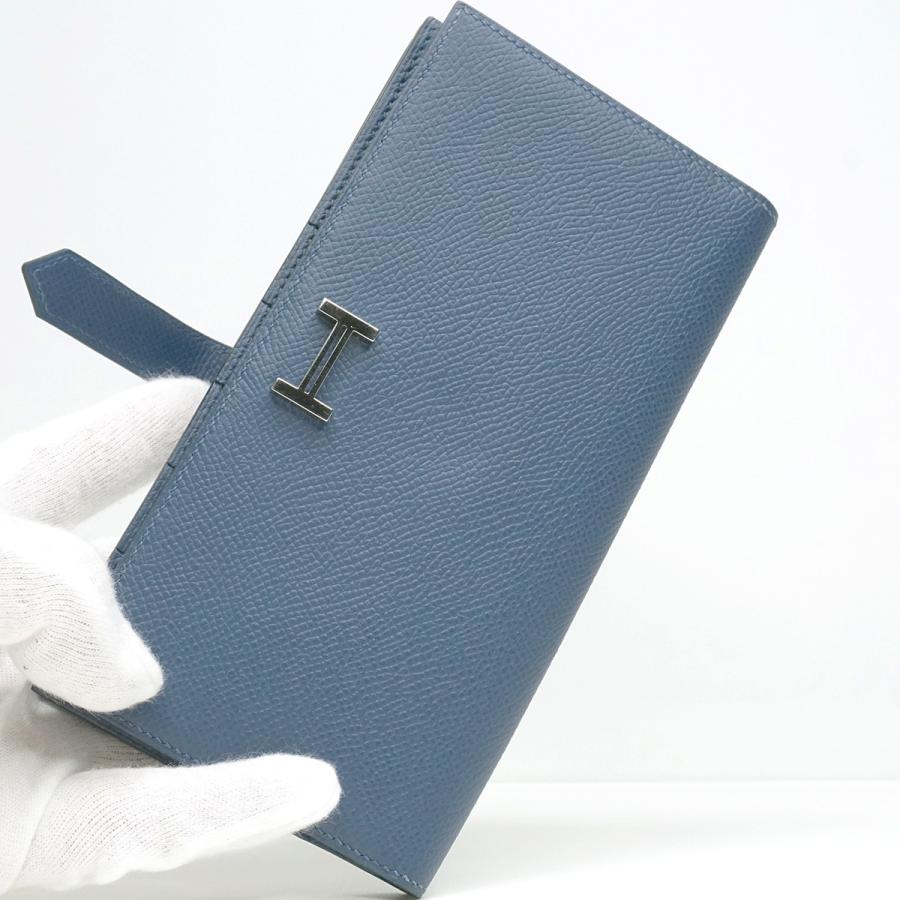 HERMES エルメス ベアン スフレ ネイビー系 シルバー金具 二 HERMES エルメス ベアン スフレ ネイビー系 シルバー金具 二