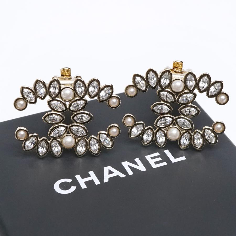 CHANEL シャネル ラインストーン フェイクパール ココマーク CHANEL シャネル ラインストーン フェイクパール ココマーク