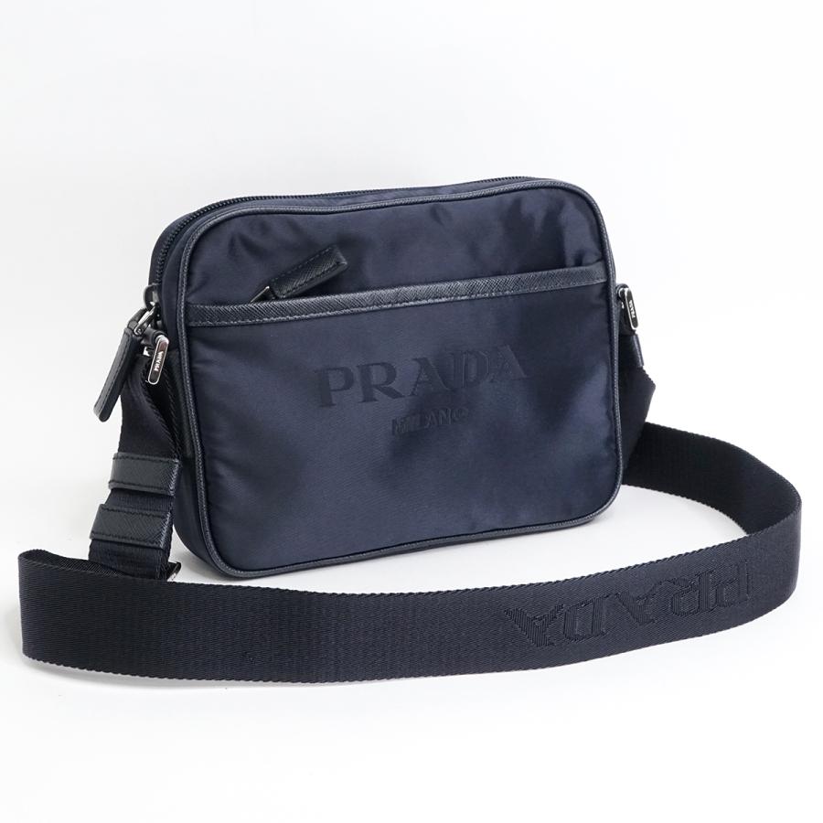 PRADA（プラダ） ロゴ ナイロン テスート サフィアーノ ショルダー