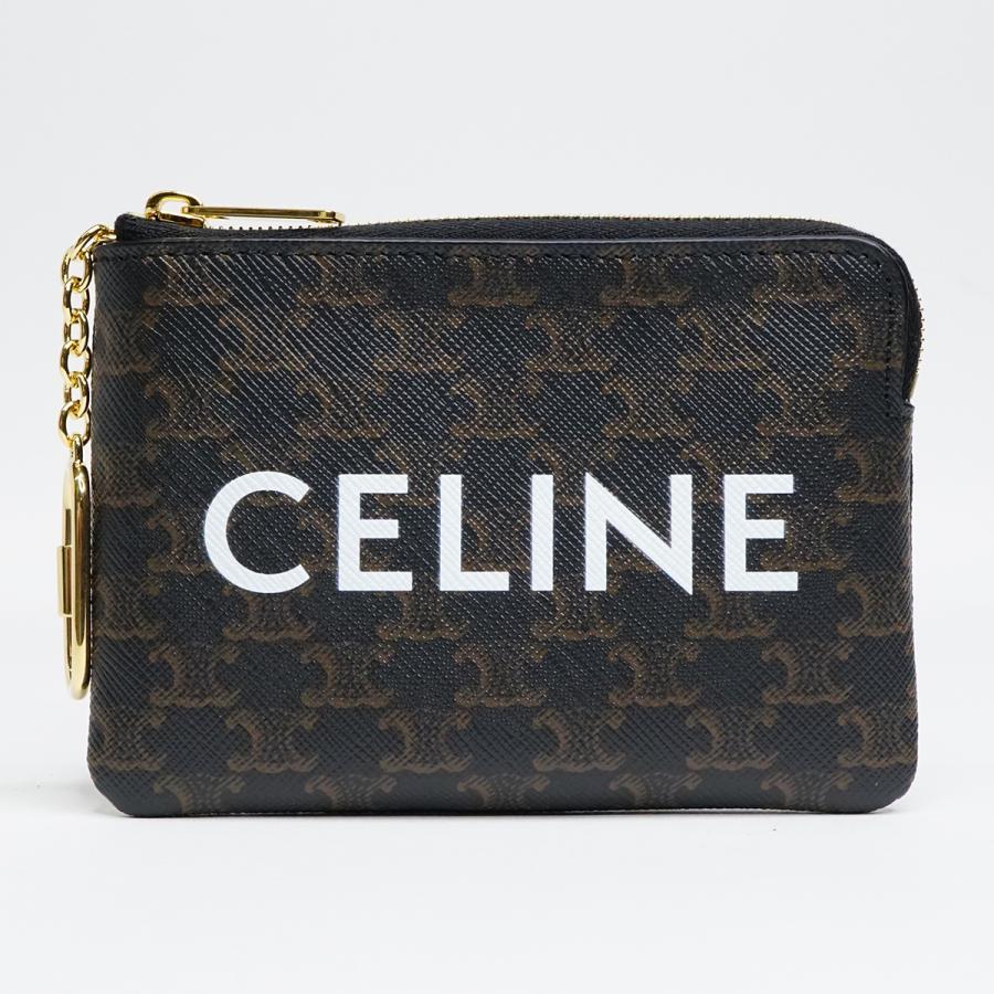 CELINE セリーヌ トリオンフキャンバス コイン＆カードポーチ | CELINE