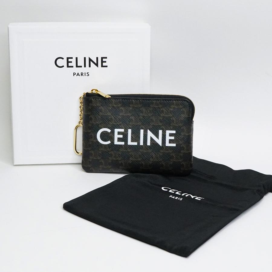 CELINE セリーヌ トリオンフキャンバス コイン&カードポーチ CELINE セリーヌ トリオンフキャンバス コイン&カードポーチ