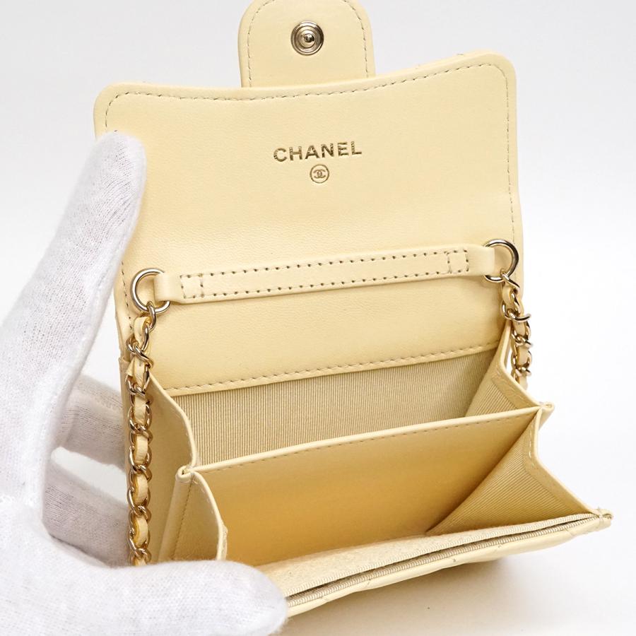 CHANEL シャネル マトラッセ ラムスキン チェーンウォレット CHANEL シャネル マトラッセ ラムスキン チェーンウォレット
