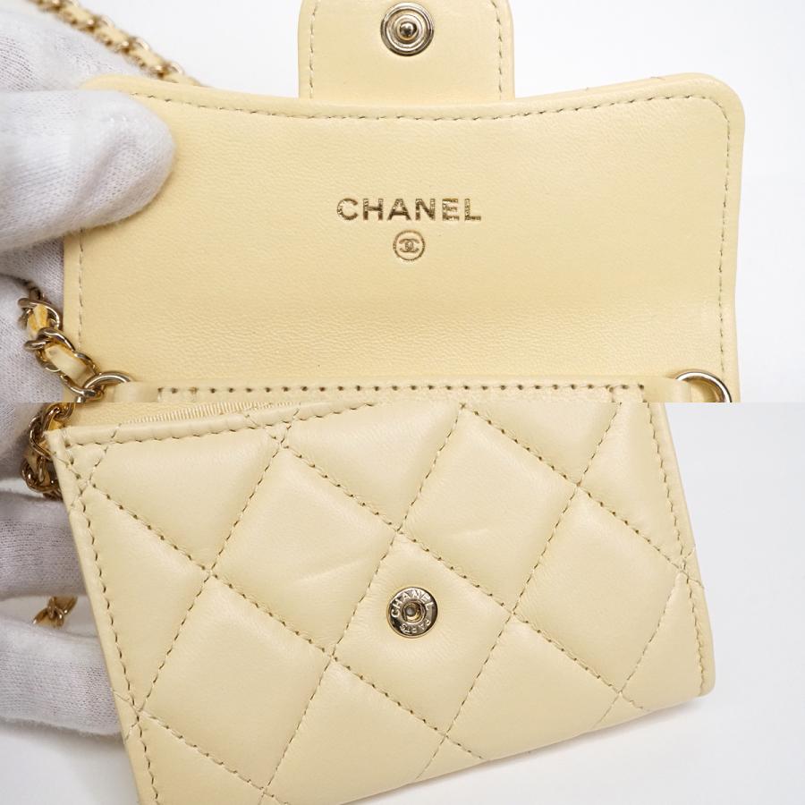 CHANEL シャネル マトラッセ ラムスキン チェーンウォレット CHANEL シャネル マトラッセ ラムスキン チェーンウォレット