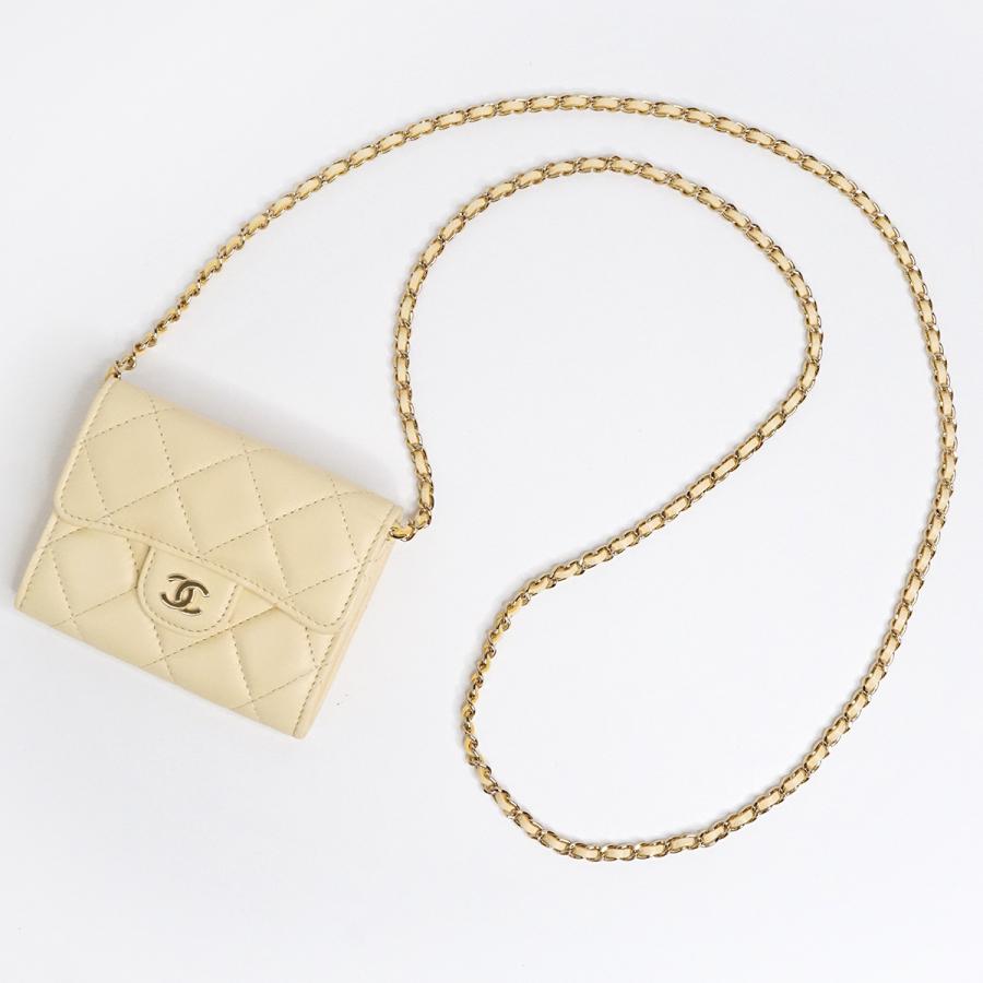 CHANEL シャネル マトラッセ ラムスキン チェーンウォレット CHANEL シャネル マトラッセ ラムスキン チェーンウォレット