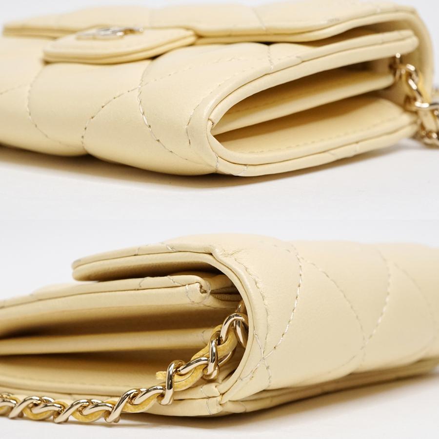 CHANEL シャネル マトラッセ ラムスキン チェーンウォレット CHANEL シャネル マトラッセ ラムスキン チェーンウォレット