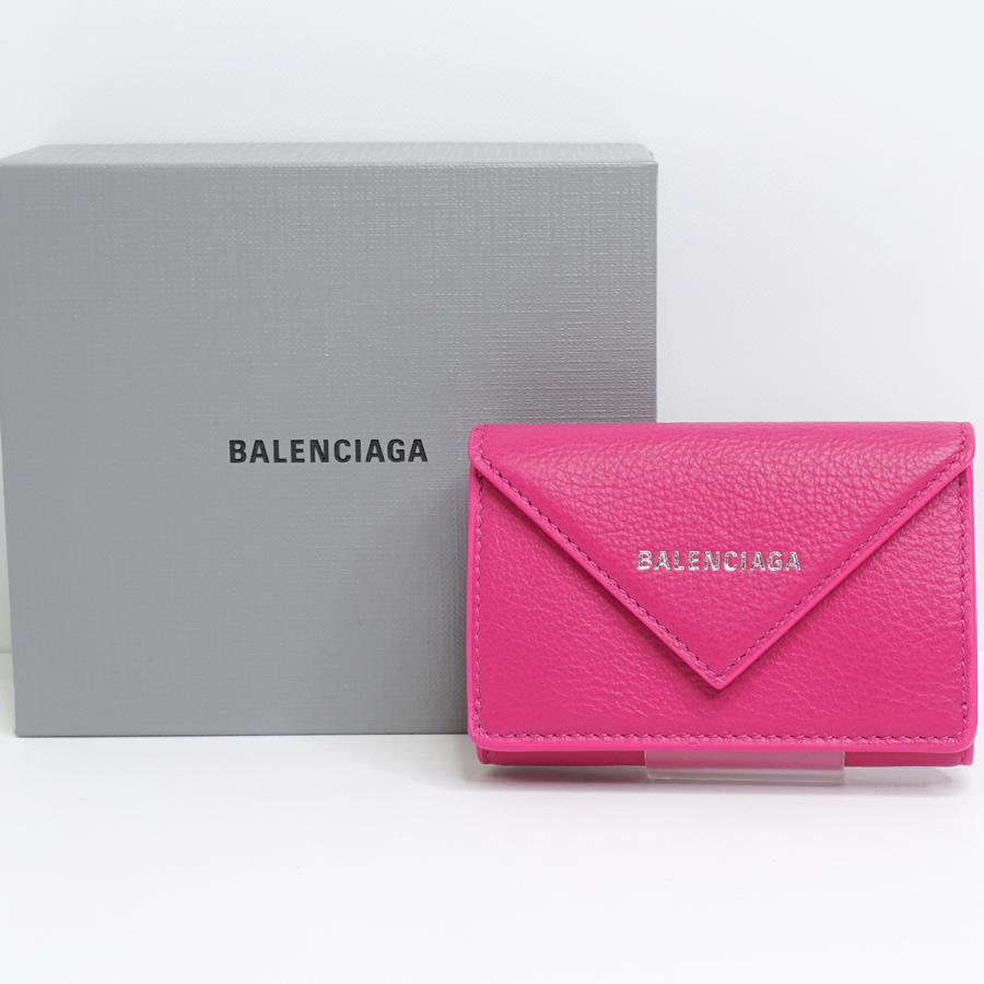 BALENCIAGA バレンシアガ ペーパーミニウォレット 三つ折り財布 BALENCIAGA バレンシアガ ペーパーミニウォレット 三つ折り財布