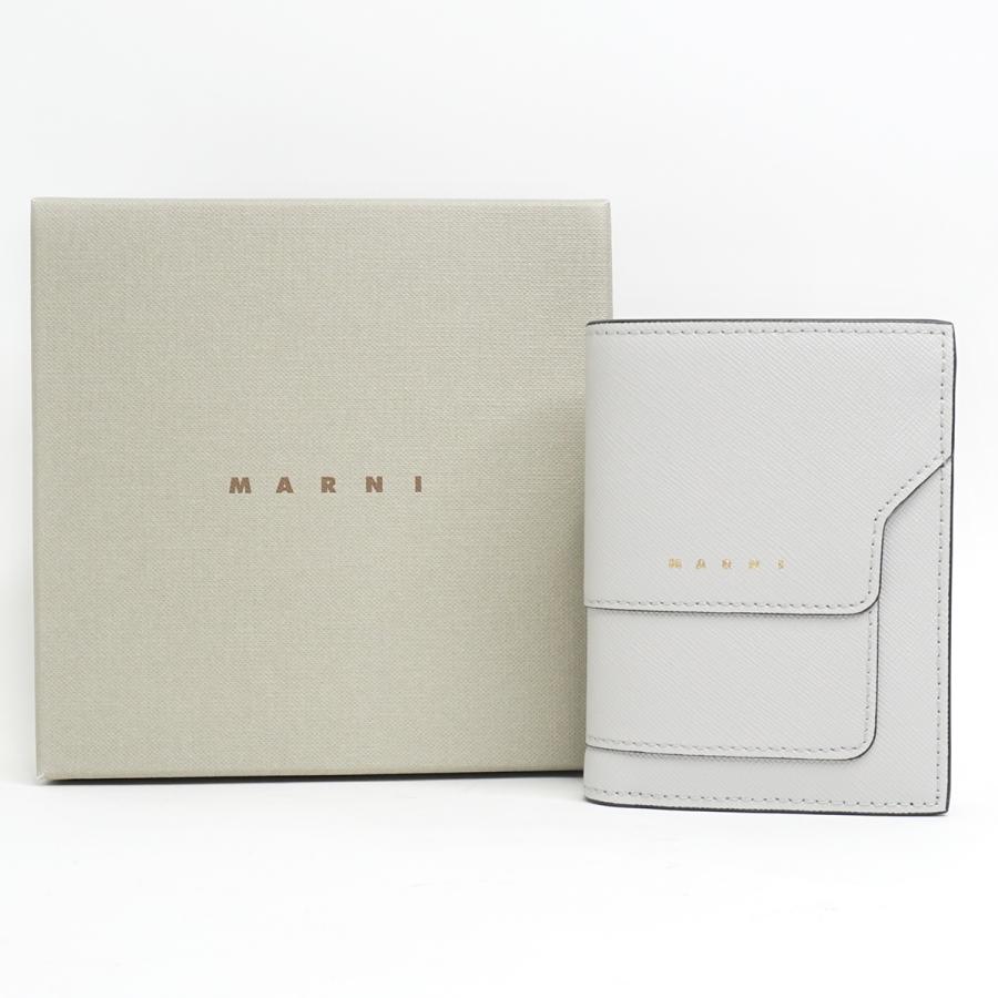MARNI マルニ バイフォールド レザー ウォレット コンパクトウォレット | MARNI