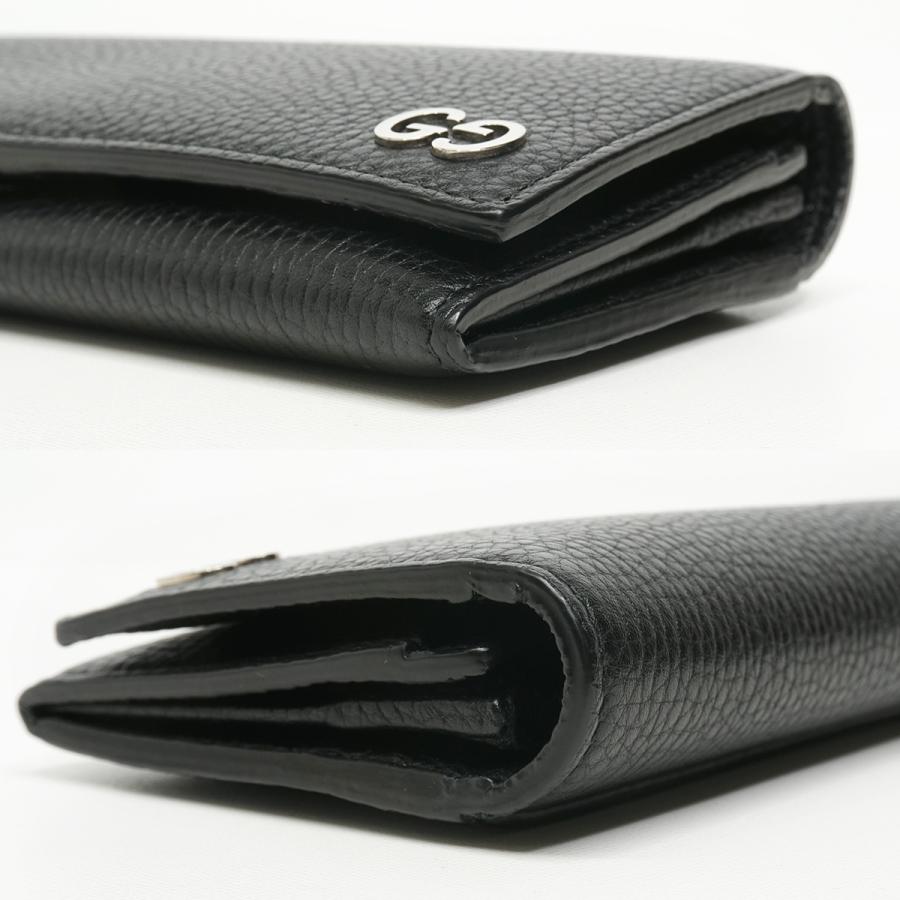 GUCCI グッチ レザー 二つ折り長財布 ブラック 黒 481727 : 質屋 GUCCI グッチ レザー 二つ折り長財布 ブラック 黒 481727 : 質屋