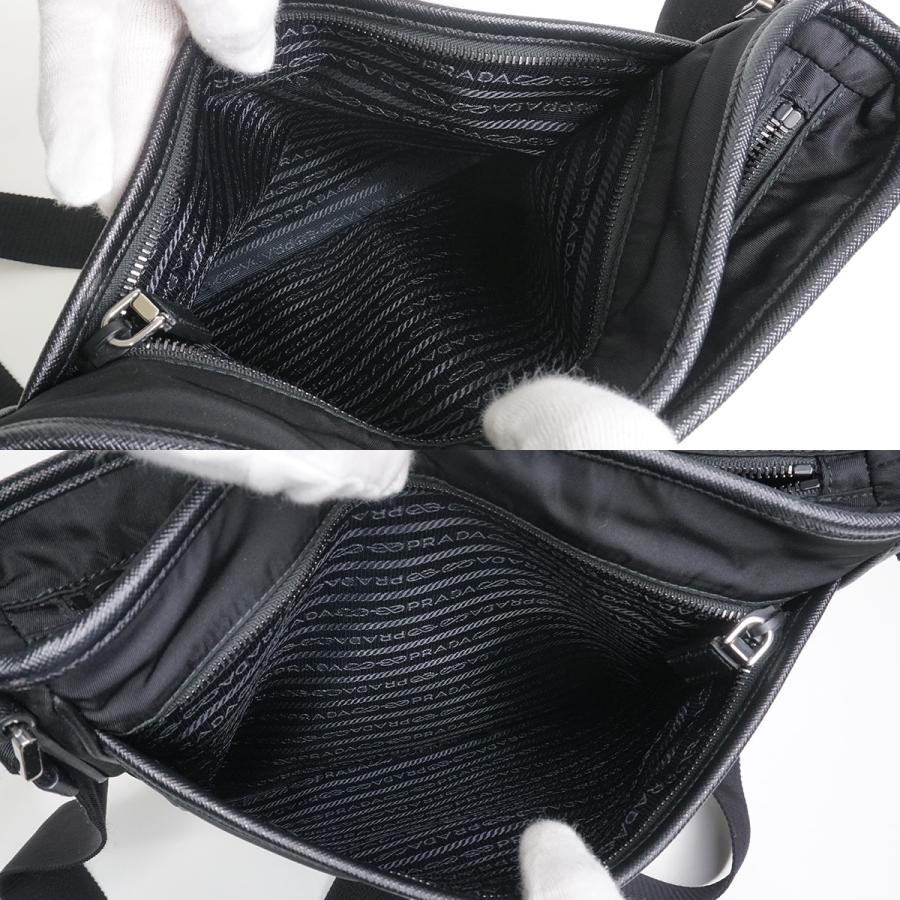 PRADA（プラダ）ナイロンバッグ　正規品　ブラック　ショルダー紐付き PRADA（プラダ） ナイロン ショルダーバッグ ネロ ブラック : 質屋