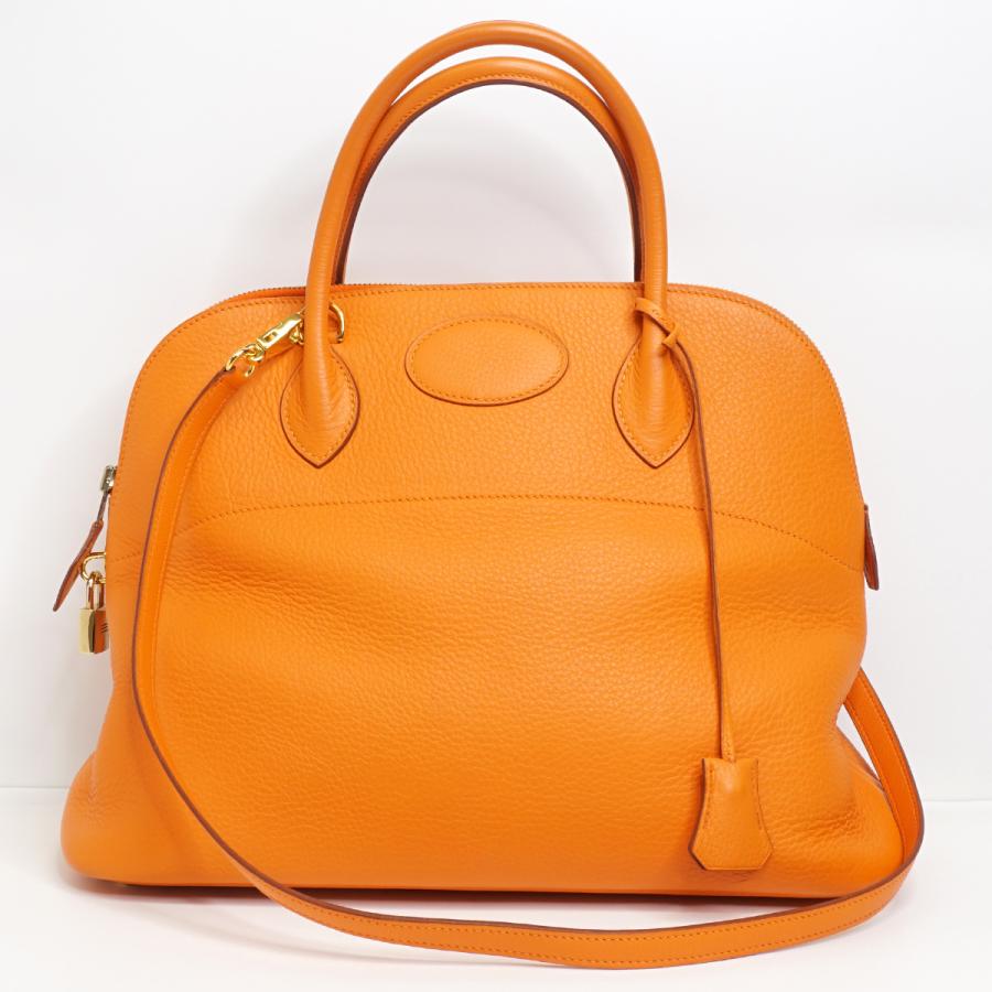 HERMES エルメス ボリード37 トリヨンクレマンス オレンジ GP 2WAY 