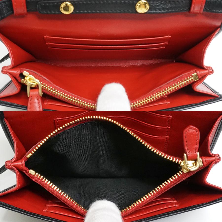 PRADA（プラダ） ソフトカーフ ショルダーウォレット 斜め掛け長財布