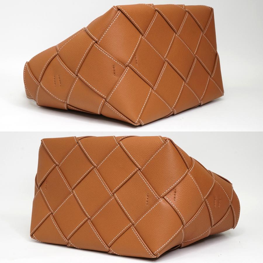 LOEWE ロエベ レザー ウーブン バスケットバッグ 2way LOEWE ロエベ レザー ウーブン バスケットバッグ 2way