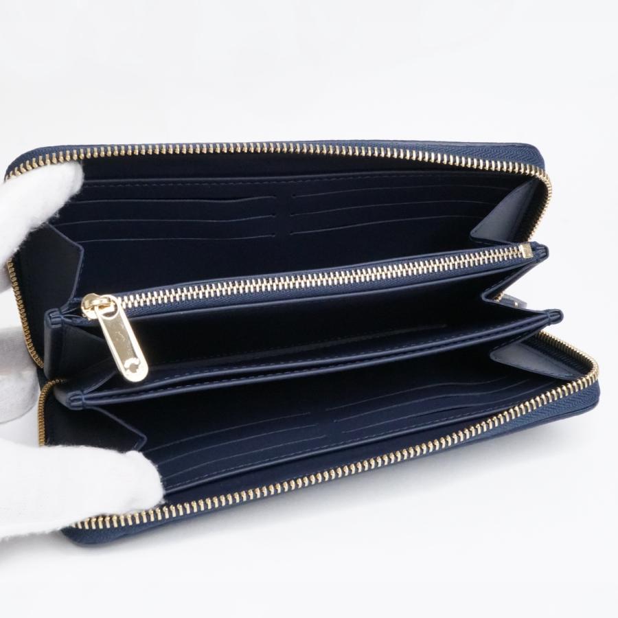 【ほぼ新品・激レア】ルイヴィトン マヒナ ジッピーウォレット ネイビー 長財布 LOUIS VUITTON（ルイ・ヴィトン） LV マヒナ ジッピーウォレット