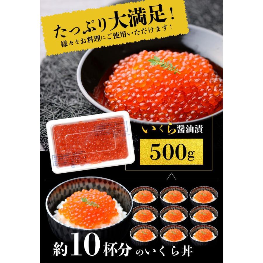 北海道産 いくら醤油漬け 本物 高級 鮭 イクラ いくら 500g 約5〜6人前 トップブランド 笹谷商店 サケ シャケ 誕生日 父の日 [送料無料] [ギフト対応可能]｜marukai｜05