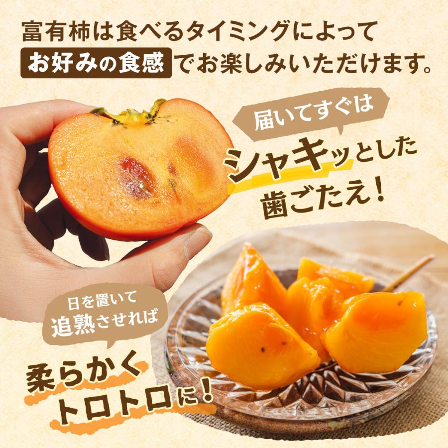 柿 富有柿 甘柿 福岡 送料無料 2箱セット 1箱あたり約2kg(7〜10玉