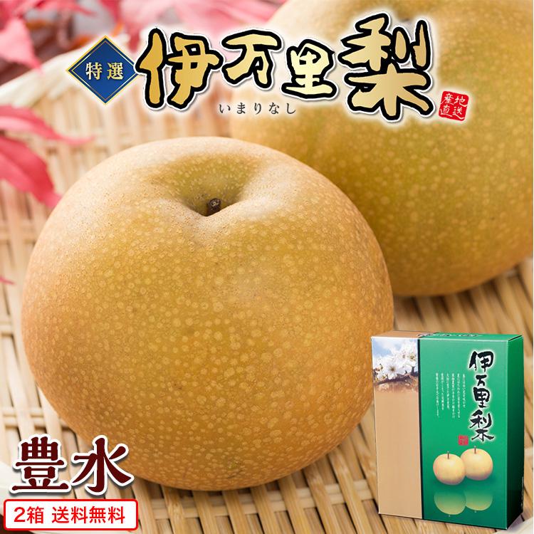 梨 豊水 佐賀 送料無料 伊万里梨 2箱セット 1箱あたり約2.5kg(5~8玉