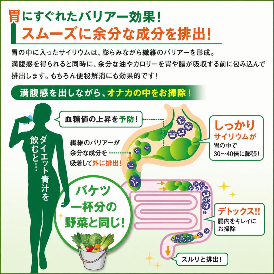 銀座まるかん ゴッドハート ダイエット青汁 腸内環境 食物繊維 便秘 腸