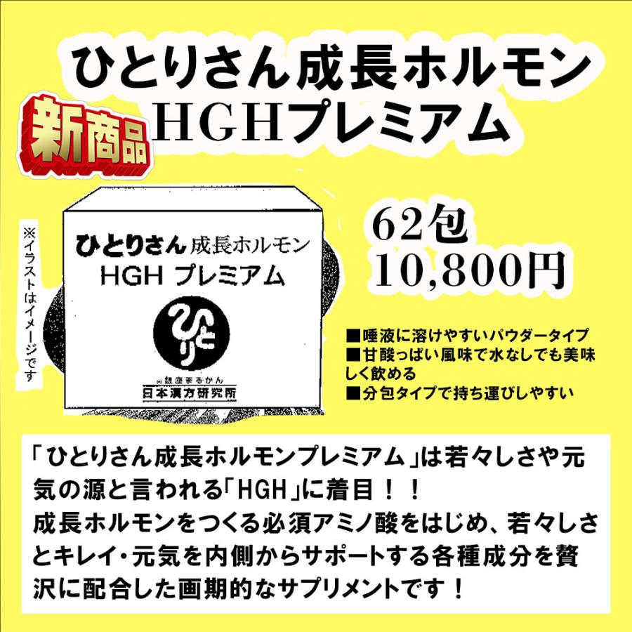 銀座まるかん ひとりさんHGHプレミアム 口腔ケア 成長ホルモン 細胞
