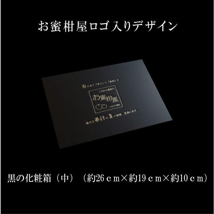 ハウスみかん お中元 甘い 送料無料 ギフト 高級 贈答 農家直送 新鮮 濃厚 (04) 蜜ツ星 みつぼし 黒の化粧箱(中) Ｍサイズ 秀品 １２玉 |  | 01