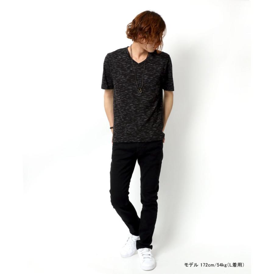 Tシャツ メンズ 半袖 Vネック 無地 杢 ネックレス付き ティーシャツ カットソー シンプル マルカワ 通販 Yahoo ショッピング