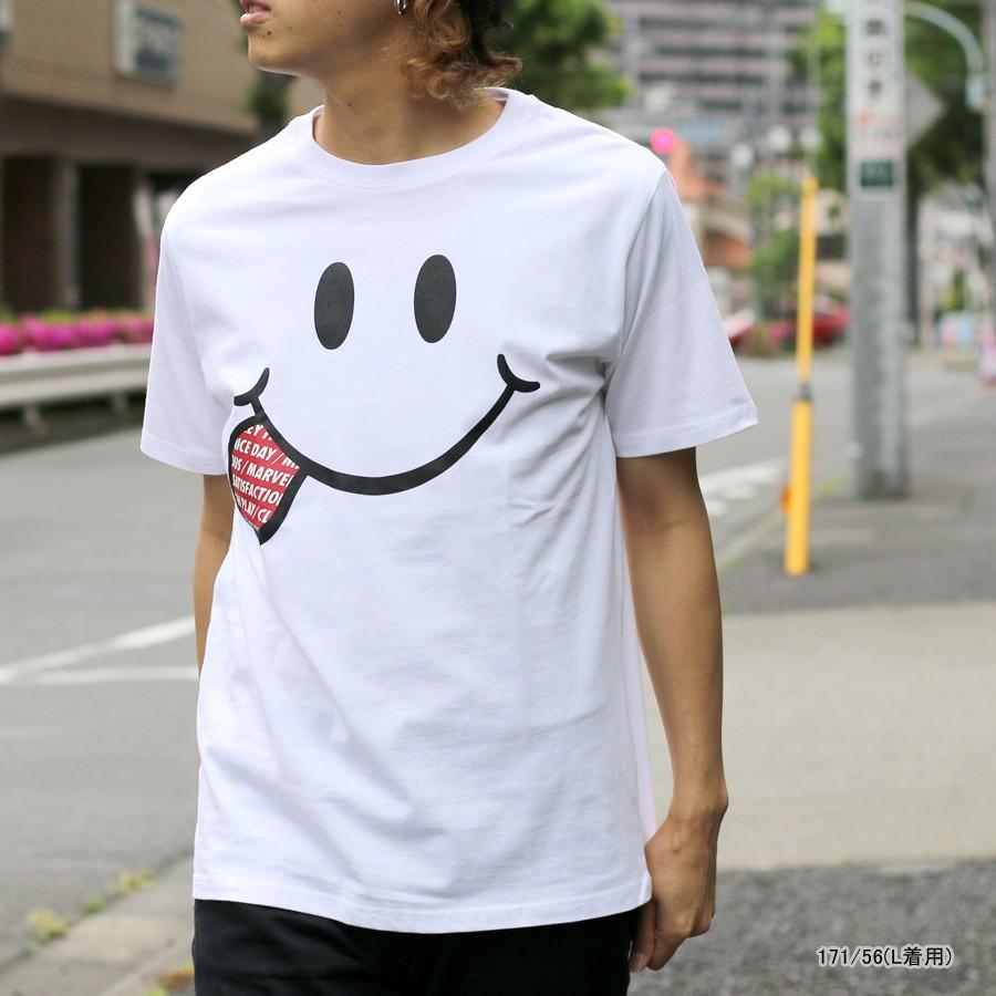 Tシャツ メンズ 半袖 スマイル プリント Smile スマイリー ティーシャツ カットソー アメカジ かわいい マルカワ 通販 Yahoo ショッピング