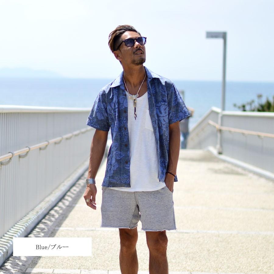 アロハシャツ メンズ ルーシャット 夏 半袖 ハイビスカス プリント Aloha ハワイ ハワイアン イベント 祭り 結婚式 マルカワ 通販 Yahoo ショッピング