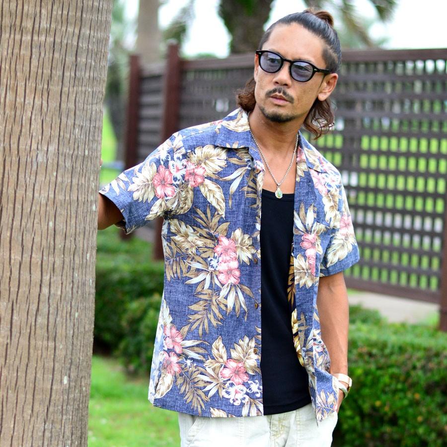 アロハシャツ メンズ ルーシャット 夏 半袖 花柄 ハイビスカス Aloha アロハ ハワイ ハワイアン イベント マルカワ 通販 Yahoo ショッピング
