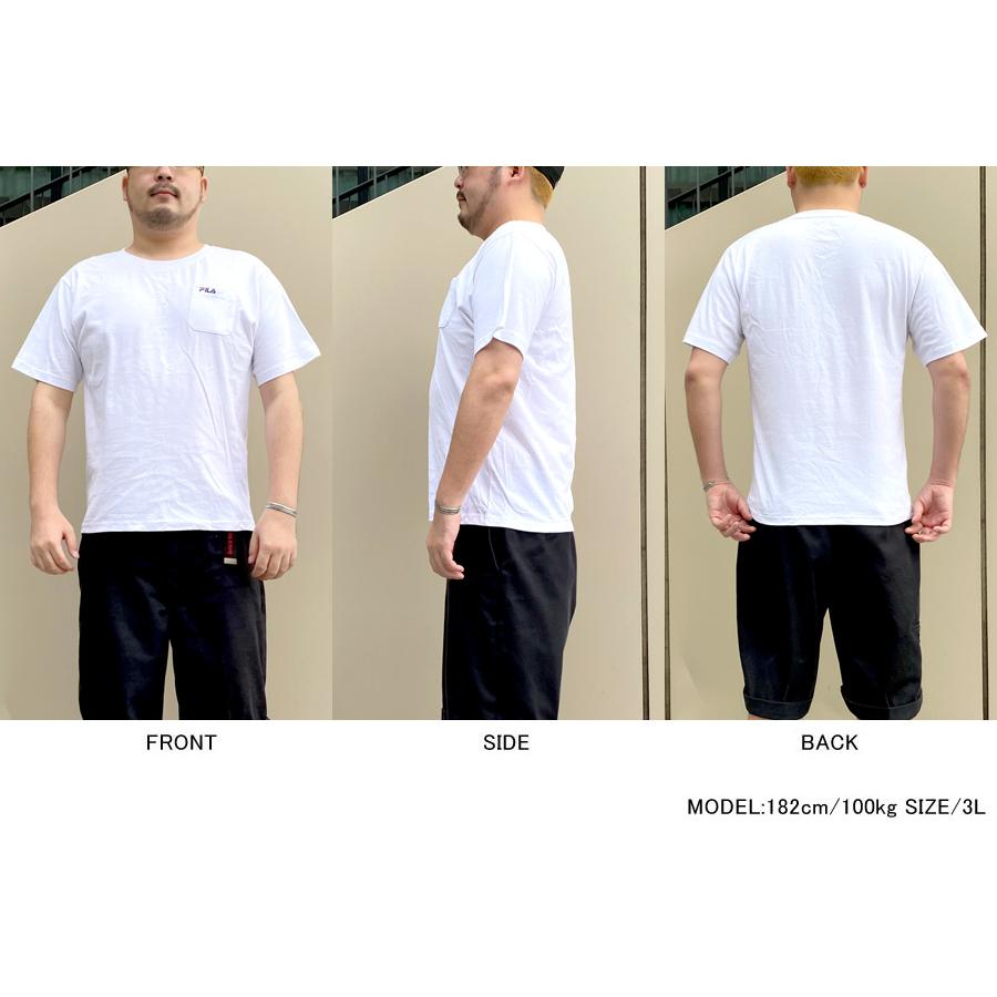 大きいサイズ メンズ Tシャツ Fila フィラ 半袖 ポケット 付き ワンポイント ロゴ 刺繍 ティーシャツ ポケt マルカワ 通販 Yahoo ショッピング