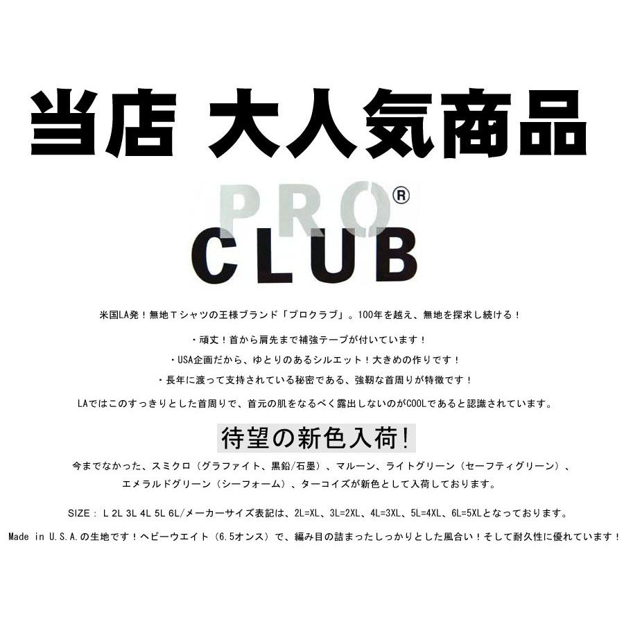 大きいサイズ メンズ プロクラブ Pro Club ヘビーウエイト 無地 半袖 ｔシャツ マルカワ 通販 Yahoo ショッピング