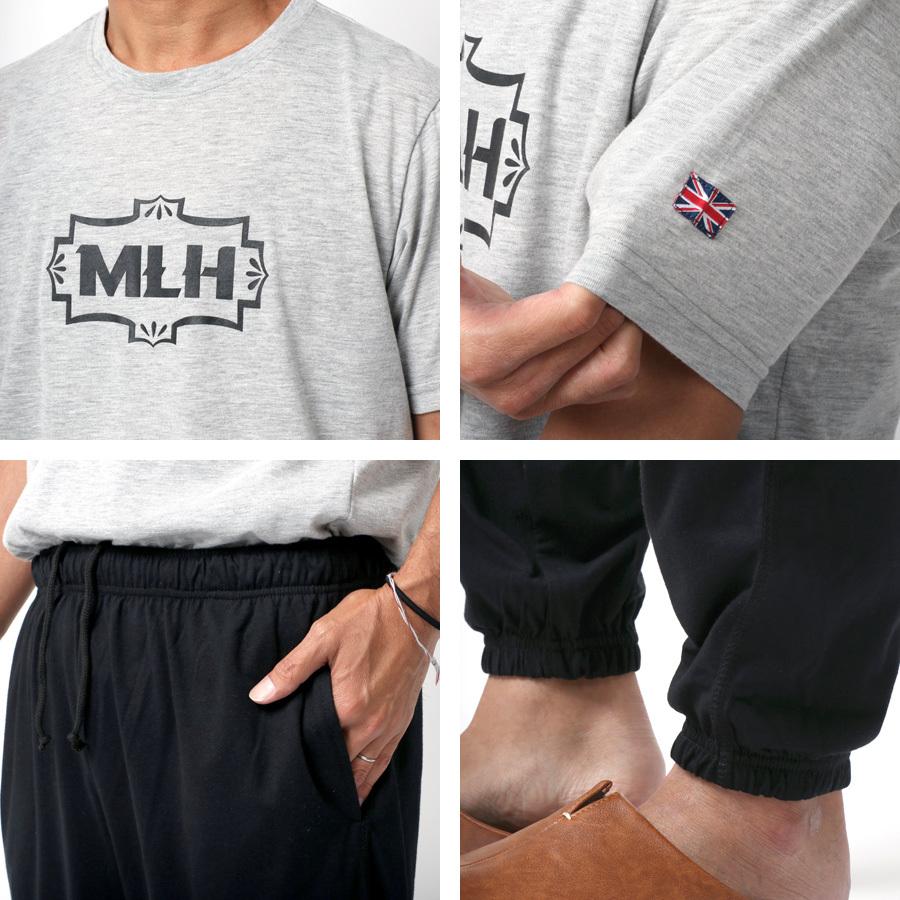 パジャマセットアップ、返送 SizeMAX】【パジャマスーツ】ニット素材ジャケット セットアップ