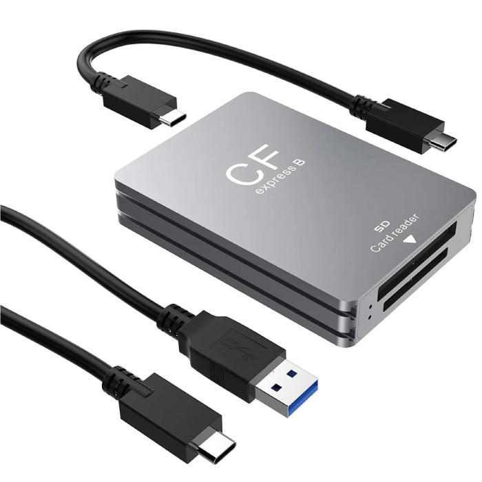 デュアルスロット 2in1 CFexpress TypeB & SDカードリーダー USB 3.2