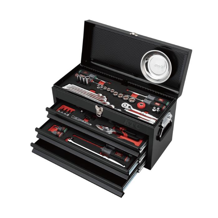 KTC ツールセット 9.5sq.工具セット（チェストタイプ）[66点