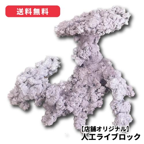 オリジナル 人工ライブロック サイズ：20cm (高)× 26cm (横)× 15cm (奥