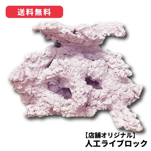 オリジナル 人工ライブロック サイズ：14cm (高)×20cm (横)× 16cm (奥