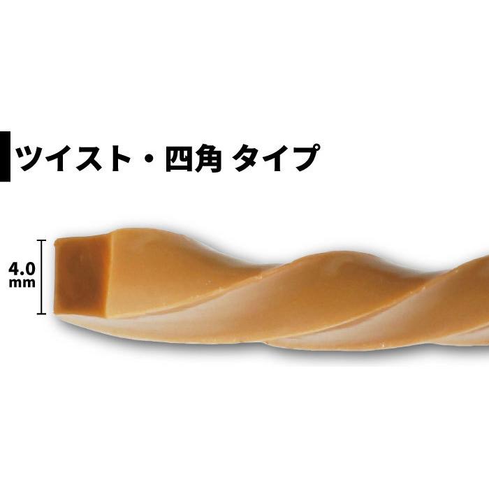 ゴールデンバイソン ツイスト四角・4.0mm【80m】×3巻 プロ用ナイロンコード 草刈 丸武 マルケンの画像