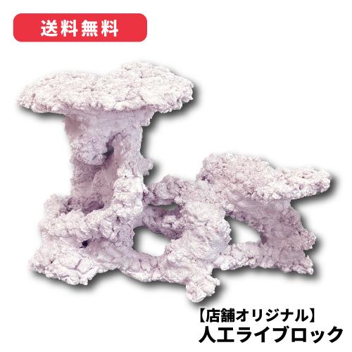 オリジナル 人工ライブロック サイズ：20cm (高)×29cm (横)× 17cm (奥