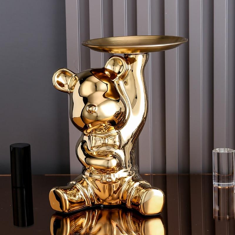 くま 置き物 トレイ 収納 インテリア 小物置き 小物入れ オブジェ