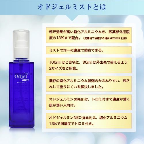 オドジェルミスト デオドラント 制汗剤 100ml 10本セット 無香料 日本製 汗対策 ワキガ オドレミン　多汗症 汗 脇汗　医薬部外品　塩化アルミニウム13％_9