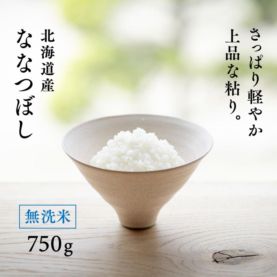 ななつぼし 無洗米 北海道産 お試し 750g 5合 令和7年産 特A 送料無料