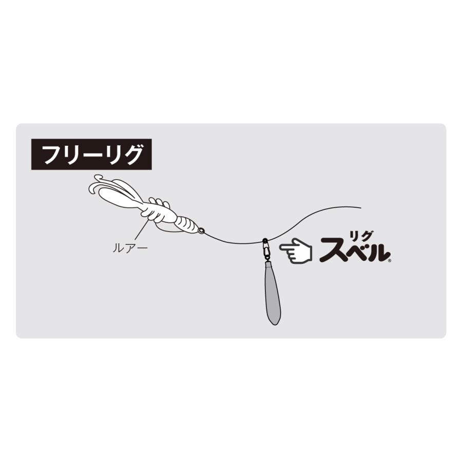 リグスベル ライトスイングタイプ 遊動リグ用 3個入り 富士工業 ルアー リグ 遊動 スイベル｜marukin-net｜02