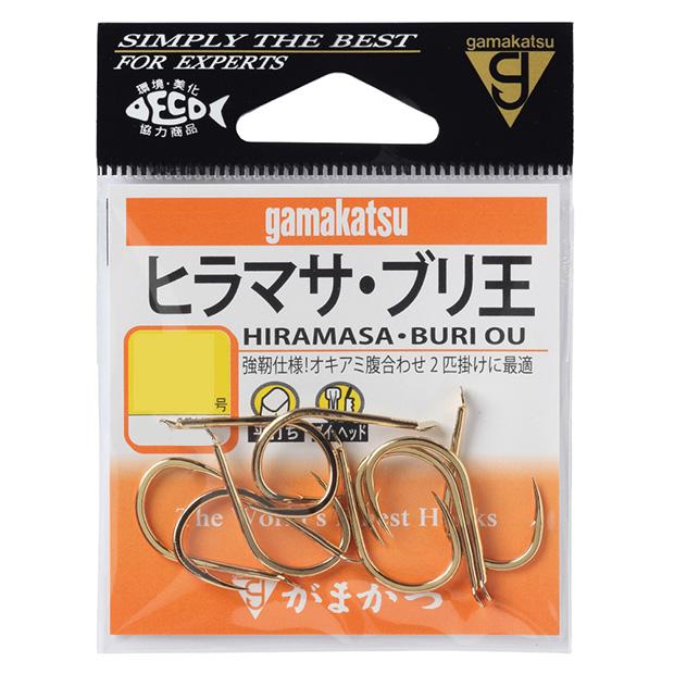 Gamakatsu（がまかつ） ヒラマサ・ブリ王 11号 カラー金 10本入り 青物